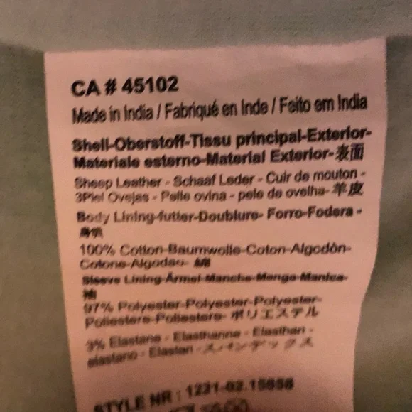 Maison Scotch mint leather jacket - Picture 6 of 16